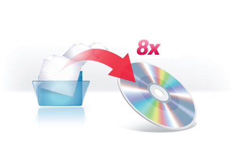 8x DVD-R Writing Speed